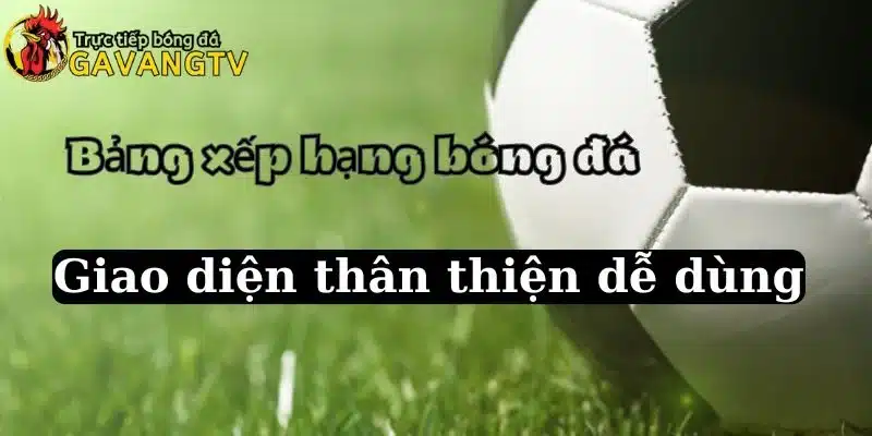 BXH bóng đá tại GavangTV trực tiếp