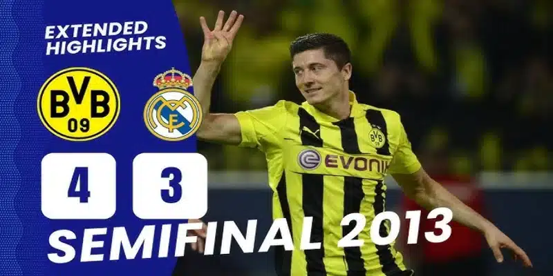 Lewwandoski nâng tầm Klopp - Dortmund 4-3 Real Madrid
